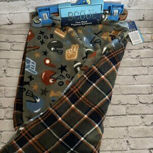 Bcool Boys Two Pack Pajama Bottoms Size 4 Football Plaid NWT